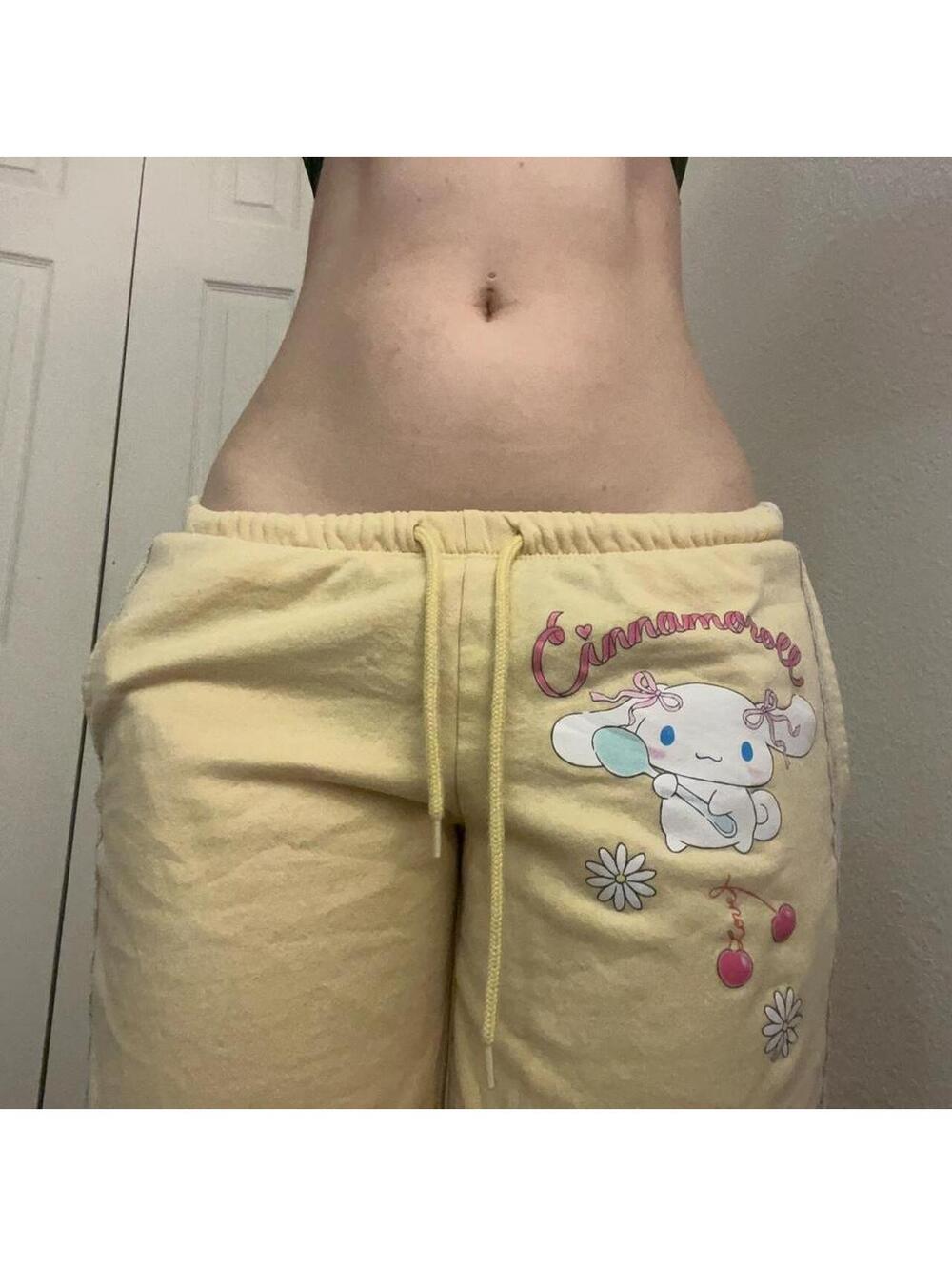 Yellow Cinnamoroll sweatpants